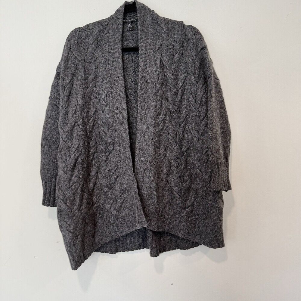 Eileen Fisher Mohair Blen Open Cozy Cardigan Size Small 1604